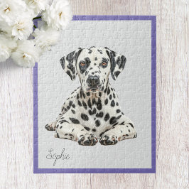 Cute Personlig Dalmatian Jigszle Puzzle Pussel