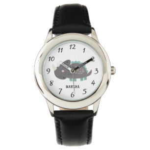 Cute Personlig Dinosaur Barn Armbandsur