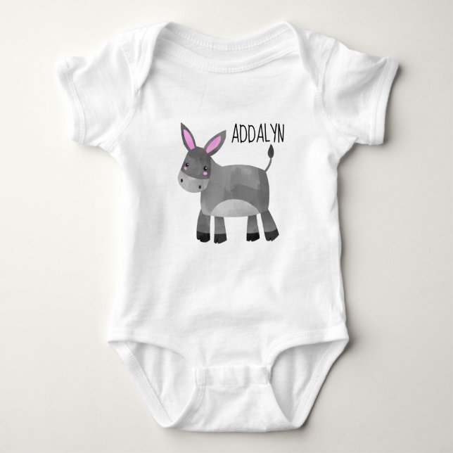 Cute Personlig Donkey Infant Småbarn T Shirt (Framsida)