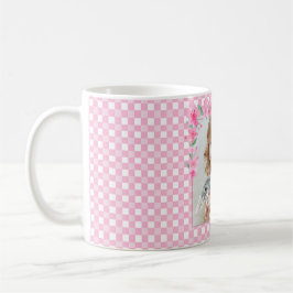 Cute Personlig ett foto-Rosa Kaffemugg