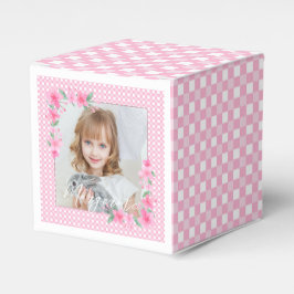 Cute Personlig ett foto-Rosa Presentaskar