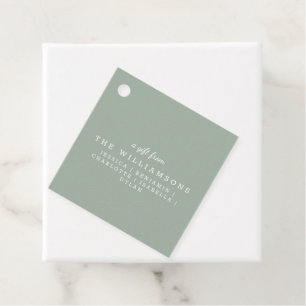 Cute Personlig - ett gift från modern Grönt Gåvor Etiketter
