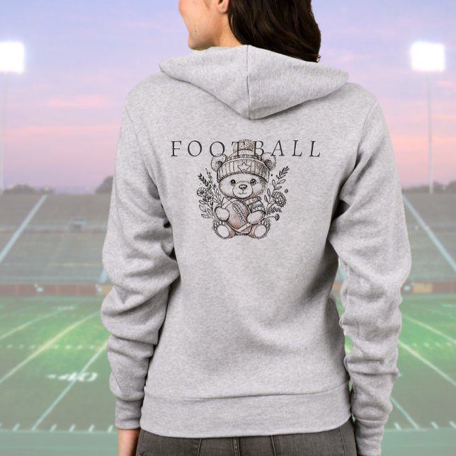Cute Personlig Football Hoodie T Shirt (Cute Personalized Football Hoodie (back))