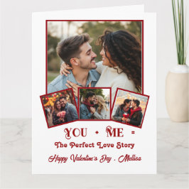 Cute personlig-foto valentines day kort