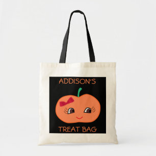 Cute Personlig Halloween-påsar med pumpkin Tygkasse