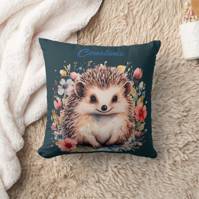 Cute Personlig Hedgehog Kudde (Filt)