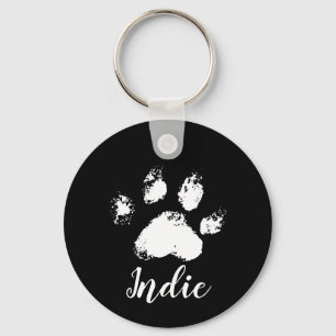 Cute Personlig Hund Sympathy Pet Memorial Nyckelring