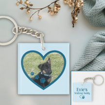 Cute Personlig Hund Walking Buddy Heart Photo