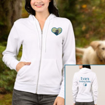 Cute Personlig Hund Walking Buddy Heart Photo