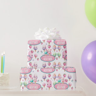 Cute Personlig IcePop Sommardag Girls Presentpapper