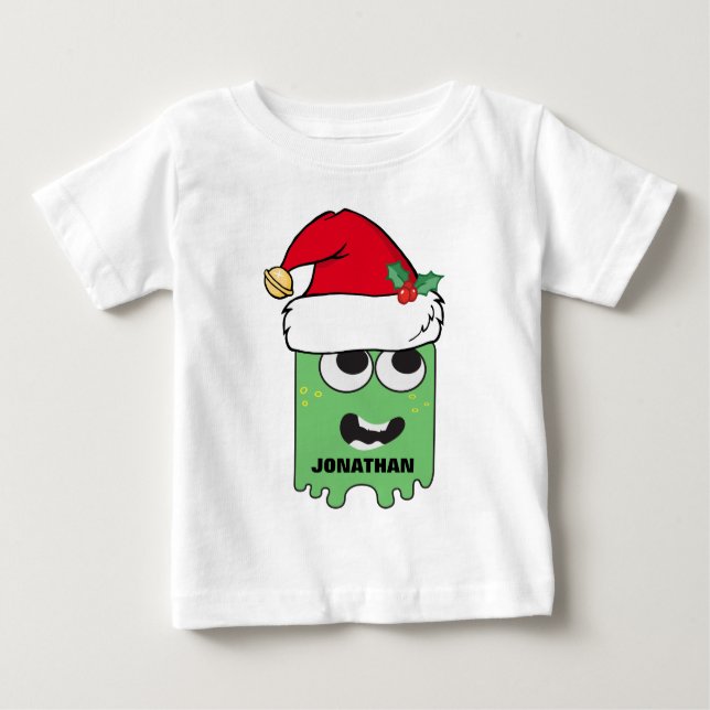 Cute Personlig Julafton monster Tee (Framsida)