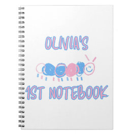 Cute Personlig Kids Doodle Mask Teckning Anteckningsbok