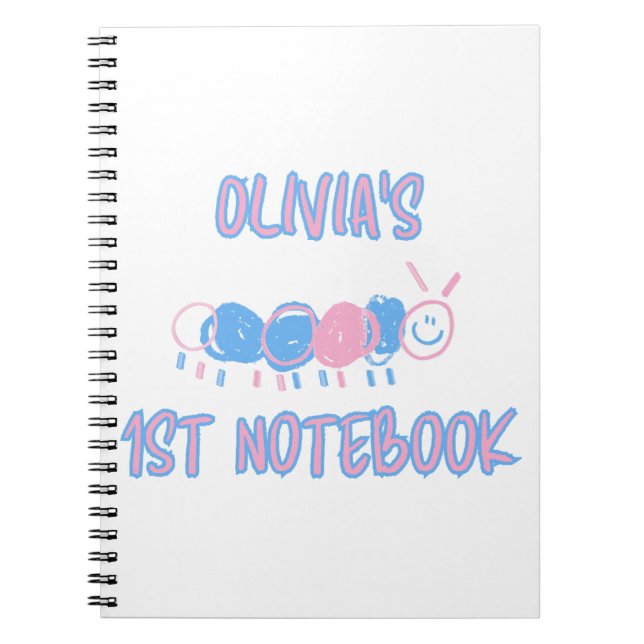 Cute Personlig Kids Doodle Mask Teckning Anteckningsbok (Framsidan)