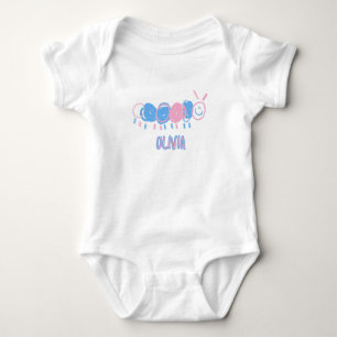 Cute Personlig Kids Doodle Mask Teckning T Shirt