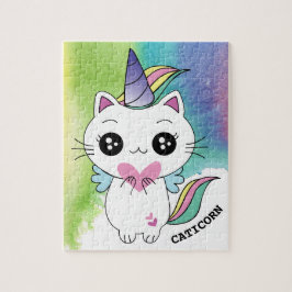 Cute Personlig Magic Caticorn Pussel