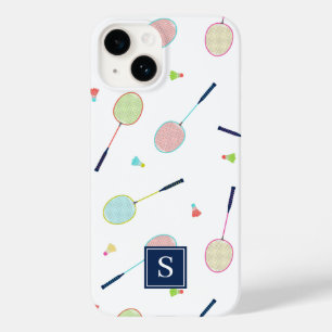 Cute Personlig Monogram Badminton Mönster