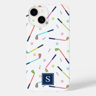 Cute Personlig Monogram Golf Mönster Kvinnor