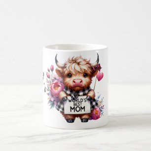 Cute Personlig Mors dag-citat/Cow Kaffemugg