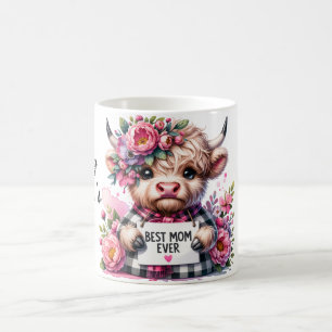 Cute Personlig Mors dag-citat/Cow Kaffemugg