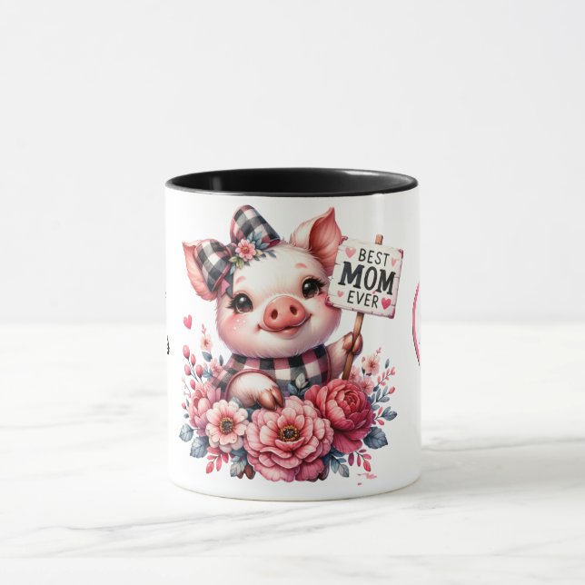 Cute Personlig Mors dag-citat/Gris Mugg (Center)