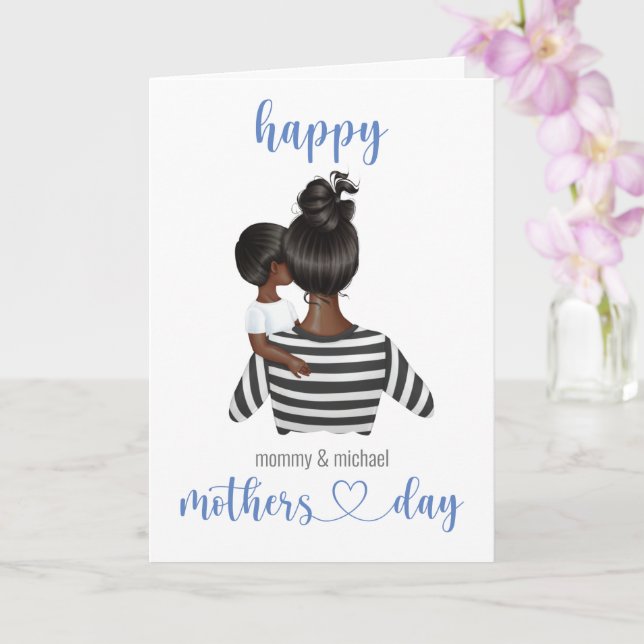 Cute Personlig Mors dag från son Kort (Orkide)