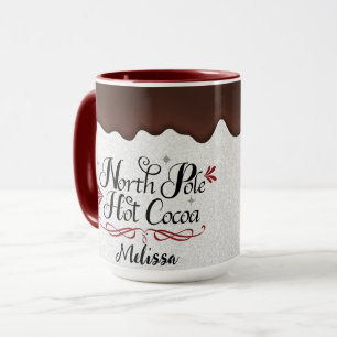 Cute Personlig North Pole Hett Cocoa Mugg