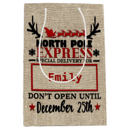 Cute Personlig Officiell Santa Sack GIFT BAG