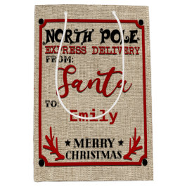 Cute Personlig Officiell Santa Sack GIFT BAG