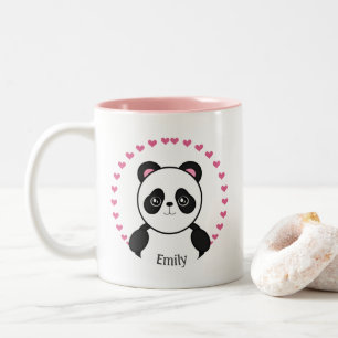 Cute Personlig Panda Mugg