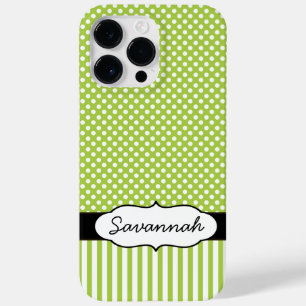 Cute Personlig Peapod Lime Rand och Polka Dot