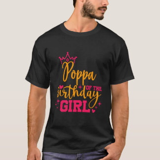 Cute Personlig Poppa från Birthday Girl Match T Shirt