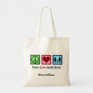Cute Personlig Social Worker Tygkasse