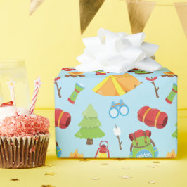 Cute Personlig, sommarläger, Mönster Presentpapper