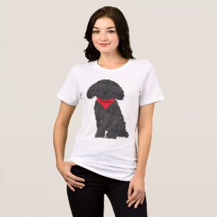 Cute Personlig Tecknad Labradoodle Puppy T Shirt
