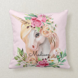 Cute Personlig Unicorn Kudde
