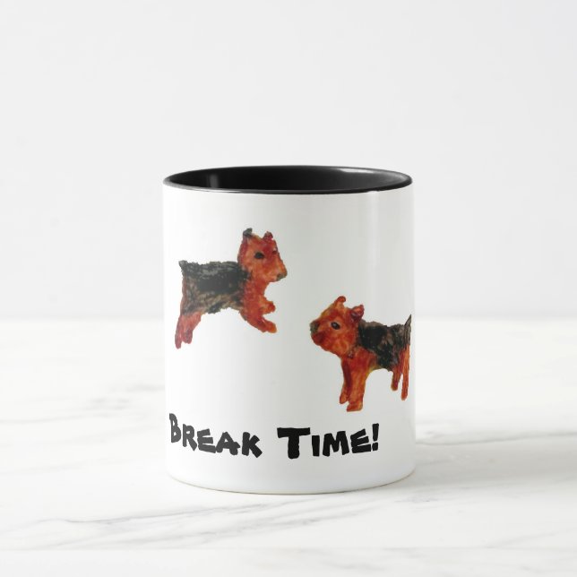 Cute Pet Art Terrier Hundar Anpassningsbar Mugg (Center)