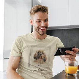 Cute Pet Birthday Photo Ram Personlig Pappa T Shirt