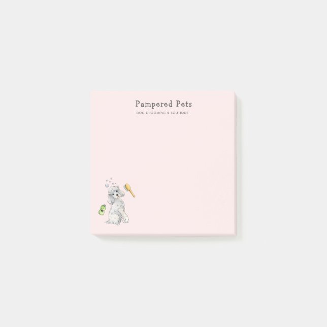 Cute Pet groomer Post-it Block (Framsida)