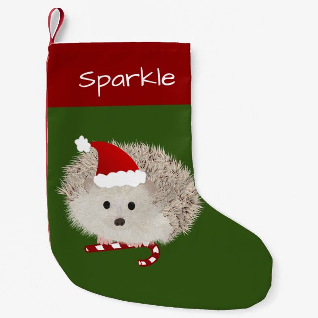 Cute Pet Hedgehog-julklapp Liten Julstrumpa (Framsidan)