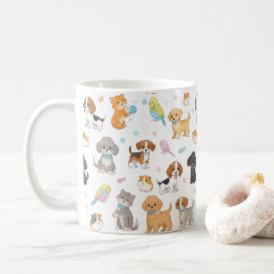 Cute Pet Mönster Mugg