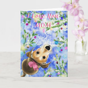 Cute Pet Mors dag-kort för Hund Kort