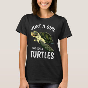 Cute Pet Ocean Animal Lover Girls Women Sea Turtle T Shirt