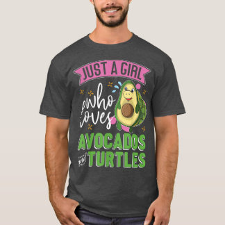 Cute Pet Owner är bara en flicka som Kärlek Avocad T Shirt