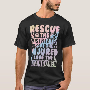 Cute Pet Rescuers Rädda djuren den fuktade Hund T Shirt