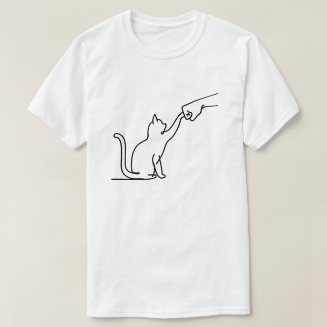 Cute Pet Tee I Kärlek, min bästa vän, Fist Bump P (Design framsida)