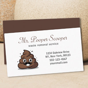 Cute Pet-tjänsten slösar borttagning av poop Visitkort