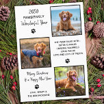 Cute Pet Year in Review Hund älskare Photo Collage Julkort<br><div class="desc">Vi presenterar vår senaste insamling av helgdagskort, perfekt för djur älskare och ägare av sällskapsdjur! Våra "fantastiskt bra år"-kort visar hårigets familjemedlemmar på ett sött, modernt och roligt sätt. De här korten är snyggt och festande och innehåller en fotosamling av dina husdjur under hela året. Våra kort är designade för...</div>