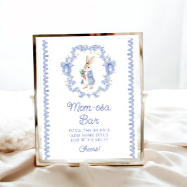 Cute Peter Rabbit Baby Shower Mamma-osa Pub Poster