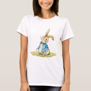 Cute Peter Rabbit Blue Baby Shower T Shirt