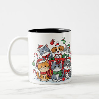 Cute Pets Collection – Stylish Minimal Mug Två-Tonad Mugg